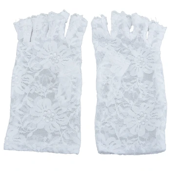 WHITE FINGERLESS SHORT LACE GLOVES FANCY DRESS FRENCH MAID MADONNA 80s
WHITE FINGERLESS SHORT LACE GLOVES FANCY DRESS FRENCH MAID MADONNA 80s