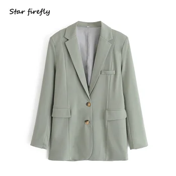 Star firefly fashion Za suit female 2020 summer casual loose boyfriend style single breasted pocket mature style blazer women
Star firefly fashion Za suit female 2020 summer casual loose boyfriend style single breasted pocket mature style blazer women
