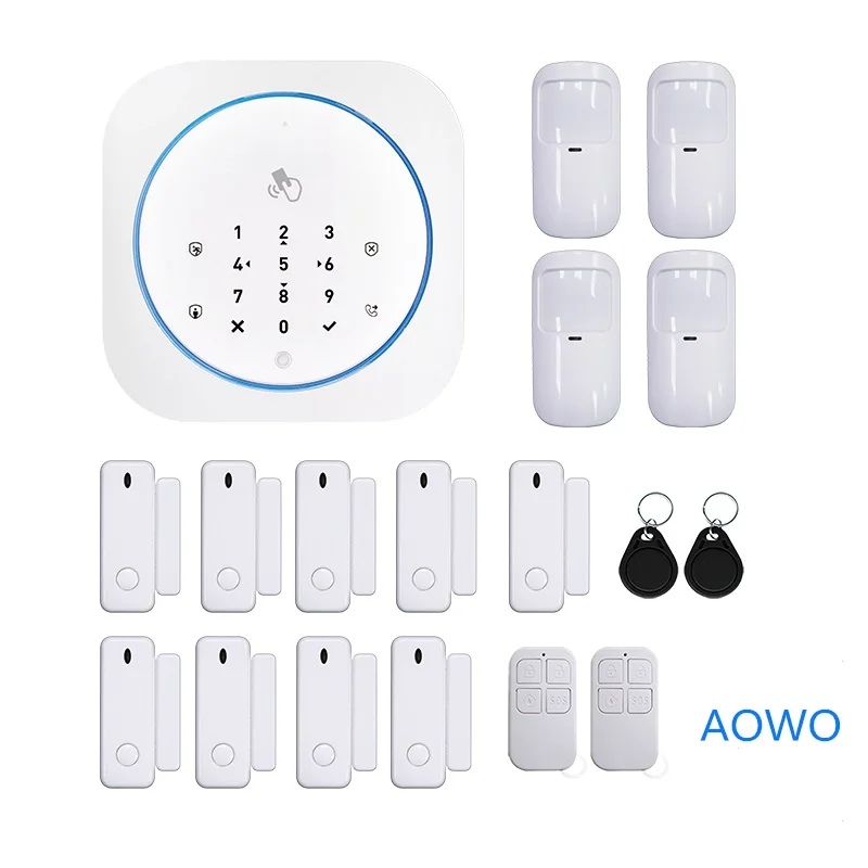 Wireless Touch GSM Home Security Alarm With APP RFID SMS Voice Auto Dial Motion Detect Burglar Intruder Fire Smoke Alarm Panel
Wireless Touch GSM Home Security Alarm With APP RFID SMS Voice Auto Dial Motion Detect Burglar Intruder Fire Smoke Alarm Panel