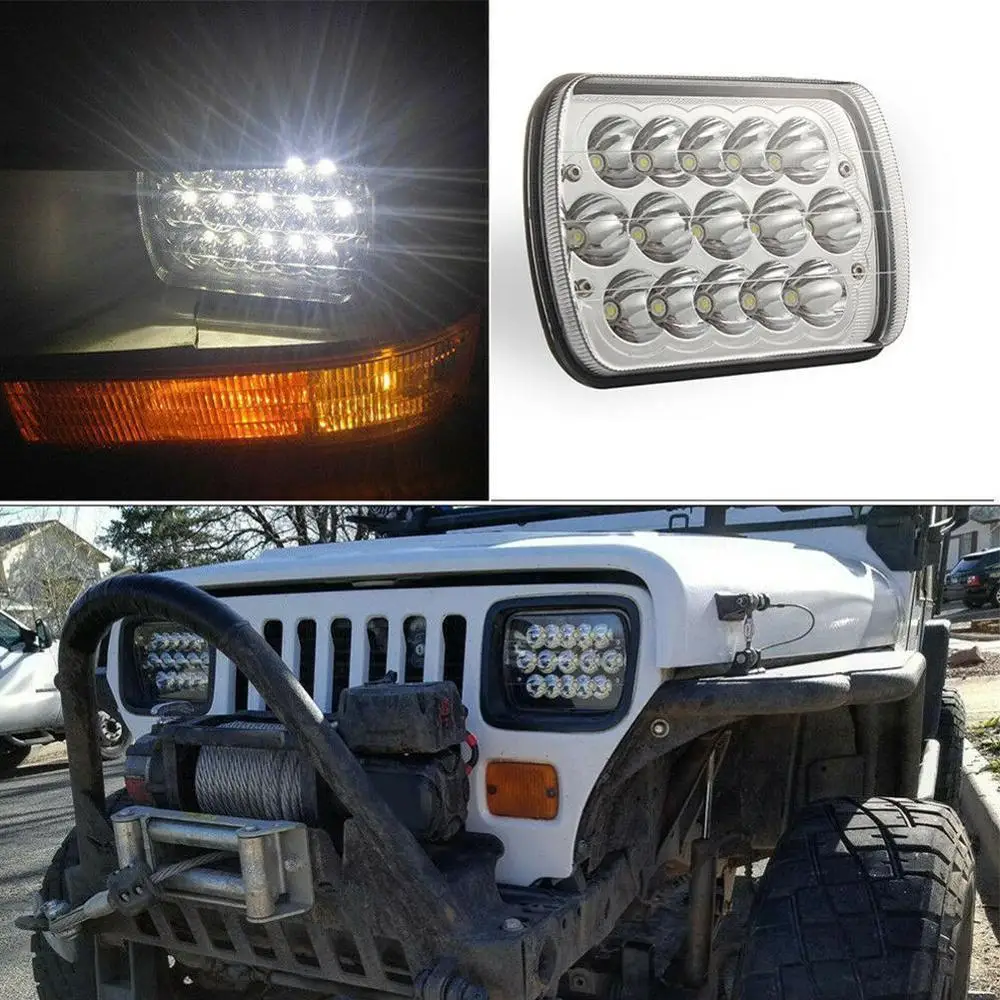 PAIR LED Black Headlights For 1986-1995 Jeep Wrangler 1984-2001 Cherokee 5x7 7x6
PAIR LED Black Headlights For 1986-1995 Jeep Wrangler 1984-2001 Cherokee 5x7 7x6