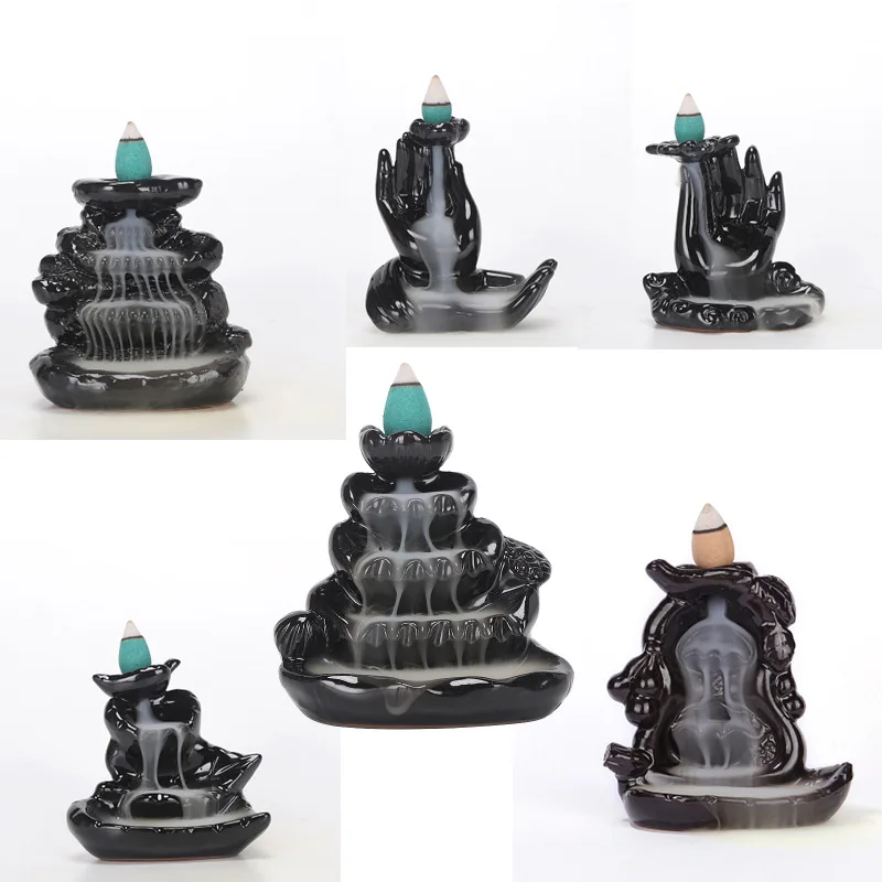 Ceramic backflow incense burner new creative bergamot rockery incense burner ceramic line incense burner office ornaments
Ceramic backflow incense burner new creative bergamot rockery incense burner ceramic line incense burner office ornaments