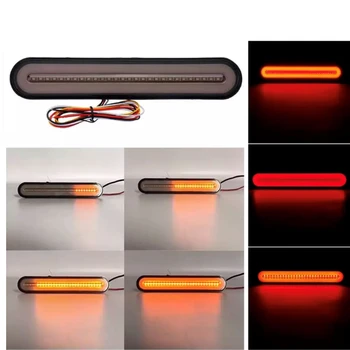 100LEDs Two-color Light Guide Side Marker Light Turn Signal Flowing Driving Lamp Brake Tail Light for Heavy Truck Pickup
100LEDs Two-color Light Guide Side Marker Light Turn Signal Flowing Driving Lamp Brake Tail Light for Heavy Truck Pickup