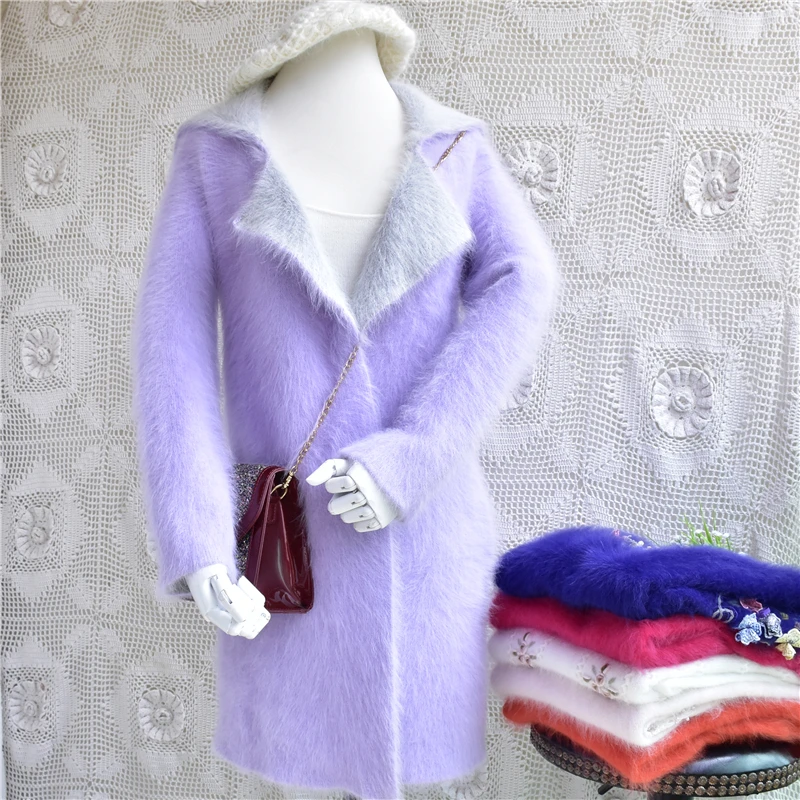 Top mujer femme thick suit collar slim winter plush medium long mink cashmere cardigans angora rabbit fur sweater coat jacket
Top mujer femme thick suit collar slim winter plush medium long mink cashmere cardigans angora rabbit fur sweater coat jacket