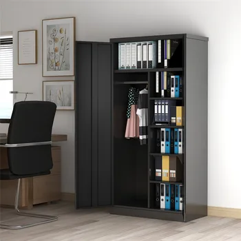 Steel Storage Cabinet 6 Shelf Metal File Storage Cabinet Wardrobe with 4 Adjustable Shelves and Lockable Doors For Home Office
Steel Storage Cabinet 6 Shelf Metal File Storage Cabinet Wardrobe with 4 Adjustable Shelves and Lockable Doors For Home Office
