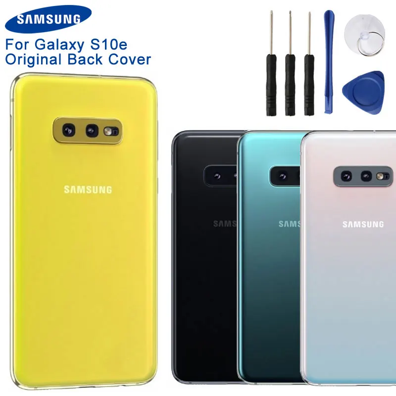 Оригинальный запасной аккумулятор задняя крышка дверь стекло для Samsung Galaxy S10e S10