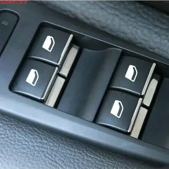 

BJMYCYY Car window lift buttons decorate sequins styling 7PCS/SET ABS For Peugeot 508 Citroen C5 accessories