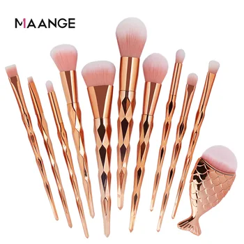 MAANGE Professional 11PCS Mermaid Makeup Brushes Foundation Eyebrow Eyeliner Blush Powder Cosmetic Concealer Makeup Brushes Set
MAANGE Professional 11PCS Mermaid Makeup Brushes Foundation Eyebrow Eyeliner Blush Powder Cosmetic Concealer Makeup Brushes Set