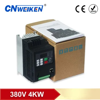 VFD 4KW AC 380V Frequency Converter Variable Frequency Drive Free Shipping 3-Phase Speed Controller Inverter Motor VFD Inverter
VFD 4KW AC 380V Frequency Converter Variable Frequency Drive Free Shipping 3-Phase Speed Controller Inverter Motor VFD Inverter