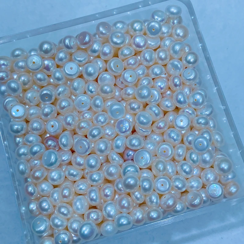 4A 65Flat Back Pearls Button Pearls Natural Freshwater Pearl Half Hole No Hole Loose Pearls for Jewelry Making
4A 65Flat Back Pearls Button Pearls Natural Freshwater Pearl Half Hole No Hole Loose Pearls for Jewelry Making