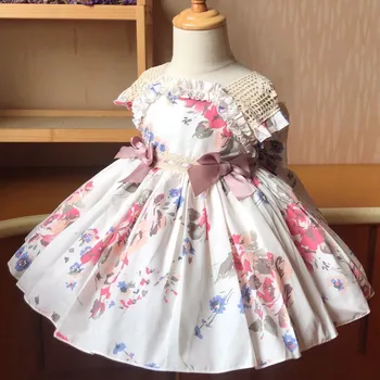 2020 Summer Lolita Spanish Princess Dress Bow Print Sleeveless Ball Gown Vintage Birthday Easter Party Dress For girl
2020 Summer Lolita Spanish Princess Dress Bow Print Sleeveless Ball Gown Vintage Birthday Easter Party Dress For girl