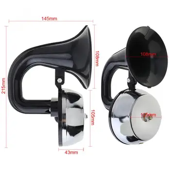 12V / 24V 126dB Durable Super Loud Air Horn Waterproof Dustproof with Bracket / Relay No Need Compressor Suitable for Car 
12V / 24V 126dB Durable Super Loud Air Horn Waterproof Dustproof with Bracket / Relay No Need Compressor Suitable for Car