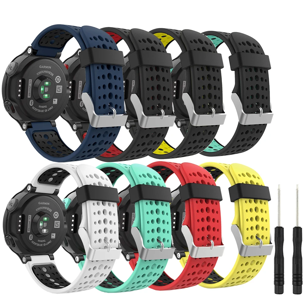 13 colors Silicone Strap Bracelet Replacement smart Watch Band for Garmin Forerunner 230/235/220/620/630/735 watch Outdoor Sport Watchstrap |