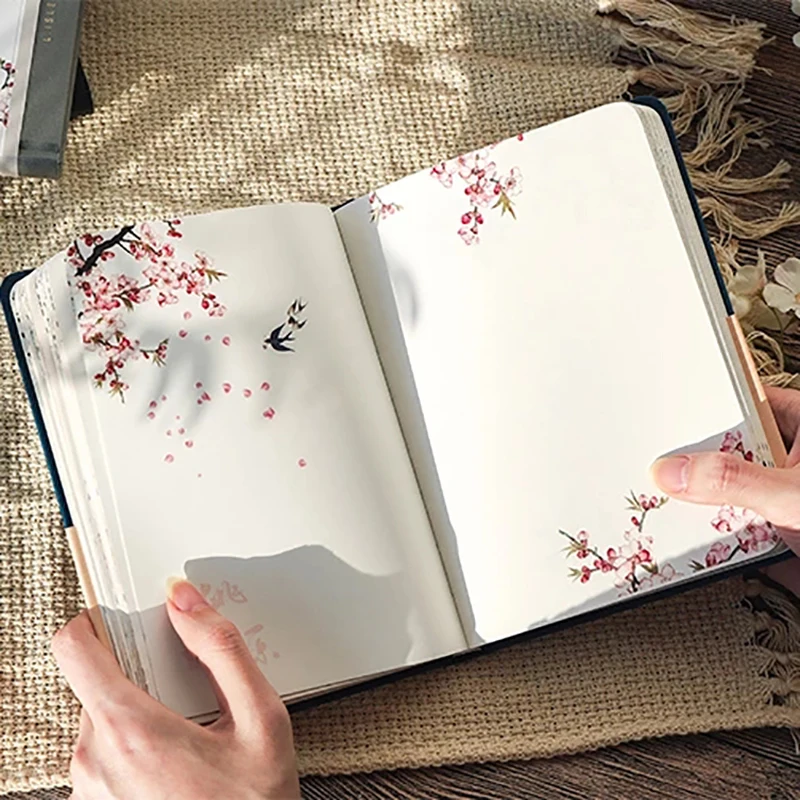 Full-color pages illustration this pure and fresh and beautiful diary Chinese wind notes book charactizing a gift
Full-color pages illustration this pure and fresh and beautiful diary Chinese wind notes book charactizing a gift