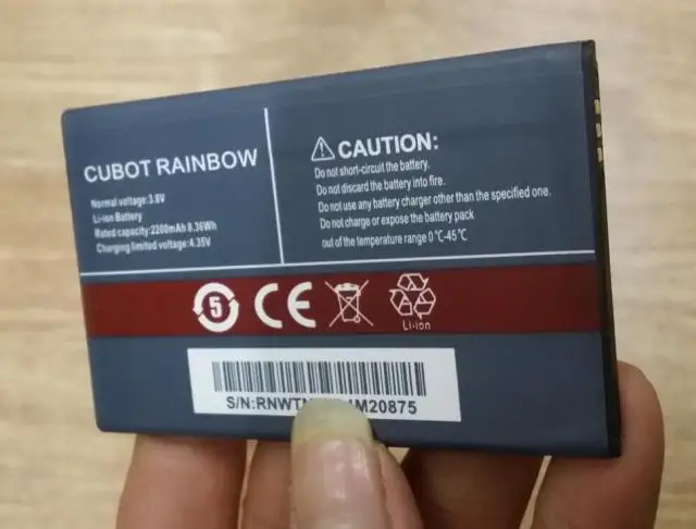 Аккумулятор Cubot Rainbow 2200 мАч для смартфона + фото трек-код | Мобильные телефоны и