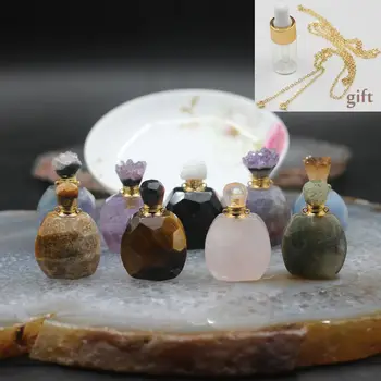 9 Stones choice,Pear Shape Perfume Bottle Natural Gems Stone Pendants,Druzy Geode Caps Essential Oil Diffuser Necklace Charms
9 Stones choice,Pear Shape Perfume Bottle Natural Gems Stone Pendants,Druzy Geode Caps Essential Oil Diffuser Necklace Charms
