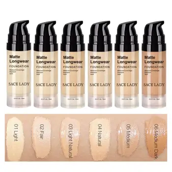 SACE LADY Waterproof Base Foundation Brightening Liquid Foundation Long Lasting Face Concealer Make Up Maquiagem
SACE LADY Waterproof Base Foundation Brightening Liquid Foundation Long Lasting Face Concealer Make Up Maquiagem