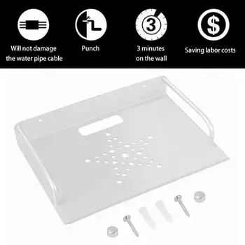 Router Supporting Shelf Bracket Useful Simple Metal Holder Router Bracket Router Stand STB Box For Home Living Room 
Router Supporting Shelf Bracket Useful Simple Metal Holder Router Bracket Router Stand STB Box For Home Living Room