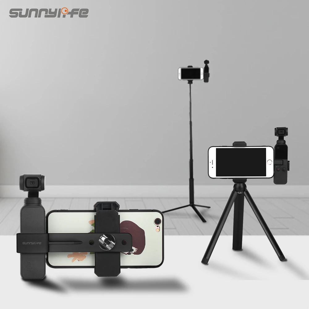 SUNNYLIFE Extending Rod Tripod for DJI OSMO POCKET with Smartphone Clamp Fixing Bracket Vlogger Vlogging Camera Accessories
SUNNYLIFE Extending Rod Tripod for DJI OSMO POCKET with Smartphone Clamp Fixing Bracket Vlogger Vlogging Camera Accessories