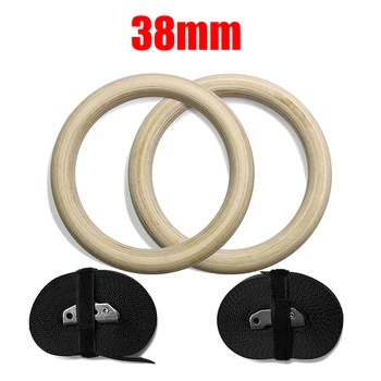 Procircle Wood Gymnastic Ring Olympic Strength Training Pull Up Gym Fitness Home Hanging Webbing Ring
Procircle Wood Gymnastic Ring Olympic Strength Training Pull Up Gym Fitness Home Hanging Webbing Ring