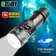 Powerful XHP70 LED Diving Flashlight Professional Underwater Dive Lantern IP68 Waterproof Grade 18650 Torch Yellow + White Light
Powerful XHP70 LED Diving Flashlight Professional Underwater Dive Lantern IP68 Waterproof Grade 18650 Torch Yellow + White Light