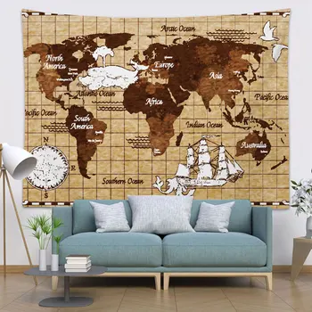 Wall Hanging Room Carpet Dorm Tapestries Art Vintage Nautical Map Tapestry Home Decoration Accessories for Living Room Bedroom
Wall Hanging Room Carpet Dorm Tapestries Art Vintage Nautical Map Tapestry Home Decoration Accessories for Living Room Bedroom