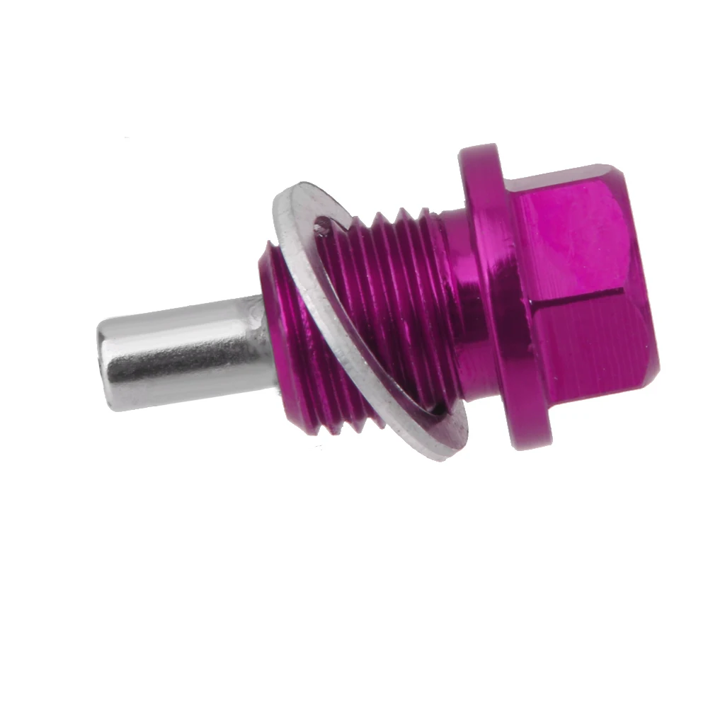 M14X1.5mm Anodized Magnetic Engine Oil Sump Drain Plug Universal Purple | Автомобили и мотоциклы