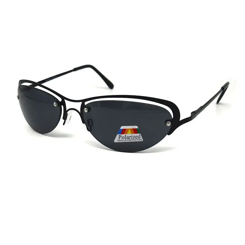 

2022 New Ultralight Cool The Matrix Style Polarized Sunglasses Men Rimless Driving Brand Design Sun Glasses Fighting Glasses