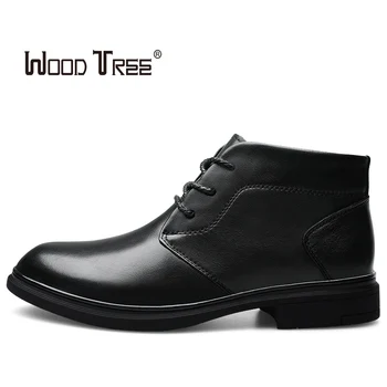 WOODTREE New Men Martins boots Genuine Leather Winter with fur Big size men Ankle boots male casual lace-up High-top shoes
WOODTREE New Men Martins boots Genuine Leather Winter with fur Big size men Ankle boots male casual lace-up High-top shoes