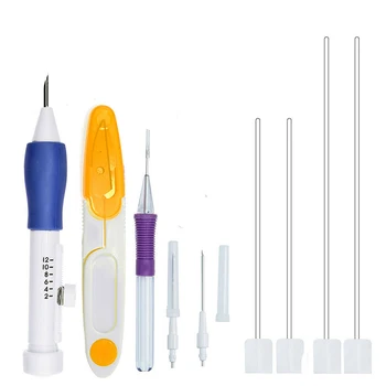 Magic Embroidery Pen Set Needle knitting Needles Tool Fancy Interchangeable Punch Pen Punch Needle Tools Home Sewing Accessories
Magic Embroidery Pen Set Needle knitting Needles Tool Fancy Interchangeable Punch Pen Punch Needle Tools Home Sewing Accessories