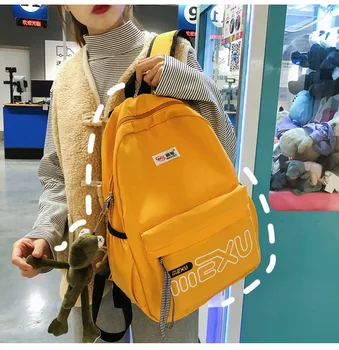 Simple and stylish portable large capacity Letter Print 2020 New Student Schoolbag Backpack Travel Backpack
Simple and stylish portable large capacity Letter Print 2020 New Student Schoolbag Backpack Travel Backpack