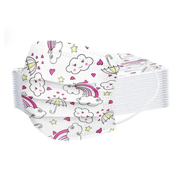 10/20/30/40pc Children's Rainbow Cloud Print Mask Disposable Face Mask 3 Ply Non-woven Dustproof Windproof Elastic Ear Loop Mask
10/20/30/40pc Children's Rainbow Cloud Print Mask Disposable Face Mask 3 Ply Non-woven Dustproof Windproof Elastic Ear Loop Mask