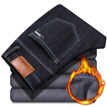 Winter Jeans For Men Blue Jean Homme Warm Black Denim Slim Fit Pants Trousers Biker High Quality Fashion Straight Male Business
Winter Jeans For Men Blue Jean Homme Warm Black Denim Slim Fit Pants Trousers Biker High Quality Fashion Straight Male Business