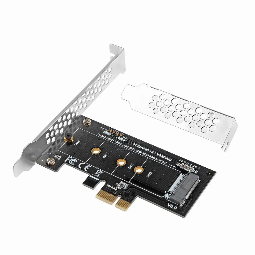 M.2 NVMe SSD NGFF TO PCIE X1 adapter M Key interface card Support PCI Express 3.0 x4 2230-2280 Size m.2 NVME |