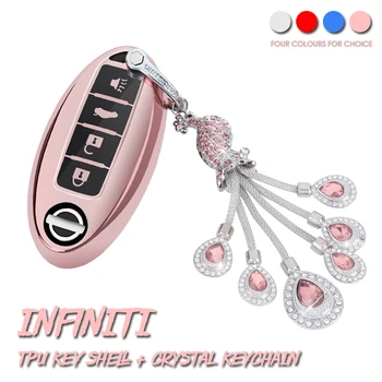 Luxury Diamond Car Key Case Cover Crystal Keychain TPU Shell Holder For Nissan Versa Maxima Altima Rogue Armada Sentra Murano
Luxury Diamond Car Key Case Cover Crystal Keychain TPU Shell Holder For Nissan Versa Maxima Altima Rogue Armada Sentra Murano