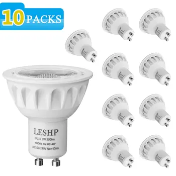 White GU10 AC100-240V 5W LED Spotlight 4000K 500LM Non-Dimmable 40 Degree Beam Angle Compact Size Light Weight 
White GU10 AC100-240V 5W LED Spotlight 4000K 500LM Non-Dimmable 40 Degree Beam Angle Compact Size Light Weight