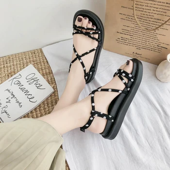 Women Sandals 2020 Fashion Comfortable Flat Sandals Polka Dot Summer Casual Roman Platform Sandals Women Sandalias Mujer
Women Sandals 2020 Fashion Comfortable Flat Sandals Polka Dot Summer Casual Roman Platform Sandals Women Sandalias Mujer