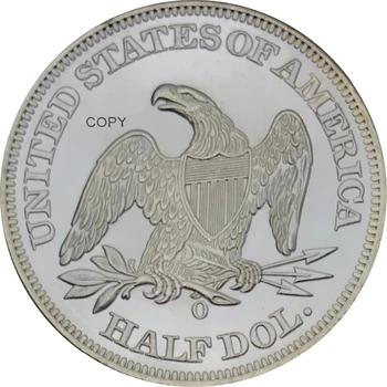 United States Of America 1862 O Half Dollar Seated Liberty Brass Silver Plated Copy Coins 
United States Of America 1862 O Half Dollar Seated Liberty Brass Silver Plated Copy Coins