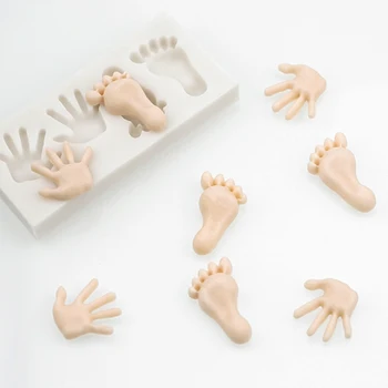 Small Hand & Foot Mould Fondant Cakes Decorating Tools Silicone Molds Sugarcrafts Chocolate Baking Tools For Cakes Gumpaste Form
Small Hand & Foot Mould Fondant Cakes Decorating Tools Silicone Molds Sugarcrafts Chocolate Baking Tools For Cakes Gumpaste Form