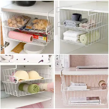 Under Shelf Storage Basket, 2 Pcs Under Cabinet Storage Wire Basket Organizer Fit Dual Hooks for Kitchen Pantry Desk Bookshelf C
Under Shelf Storage Basket, 2 Pcs Under Cabinet Storage Wire Basket Organizer Fit Dual Hooks for Kitchen Pantry Desk Bookshelf C