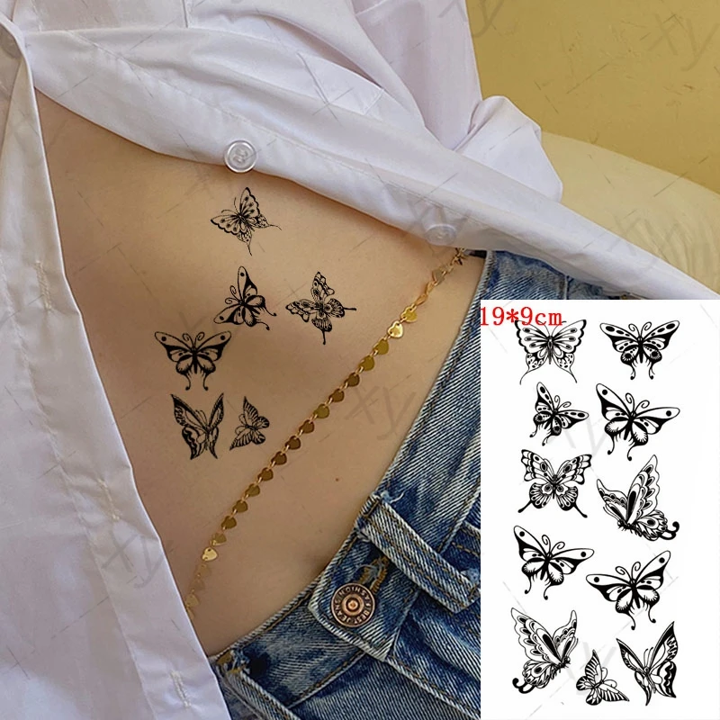 Водостойкая Временная тату-наклейка, черная бабочка, искусственная татуировка, мигающая Реалистичная Роза, тату боди-арт для девушек и женщин
Водостойкая Временная тату-наклейка, черная бабочка, искусственная татуировка, мигающая Реалистичная Роза, тату боди-арт для девушек и женщин