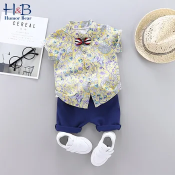 Humor Bear 2020 New Boy Summer Clothing Sets Flowers Casual Shirt+ Shorts +Bow Tie 3PCS Sets Boys Baby Kids Children Clothes 
Humor Bear 2020 New Boy Summer Clothing Sets Flowers Casual Shirt+ Shorts +Bow Tie 3PCS Sets Boys Baby Kids Children Clothes