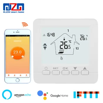WiFi Thermostat for Gas Boiler/Water/Electrical Heating Programmable Smart Thermoregulator Works with Alexa Google Home
WiFi Thermostat for Gas Boiler/Water/Electrical Heating Programmable Smart Thermoregulator Works with Alexa Google Home