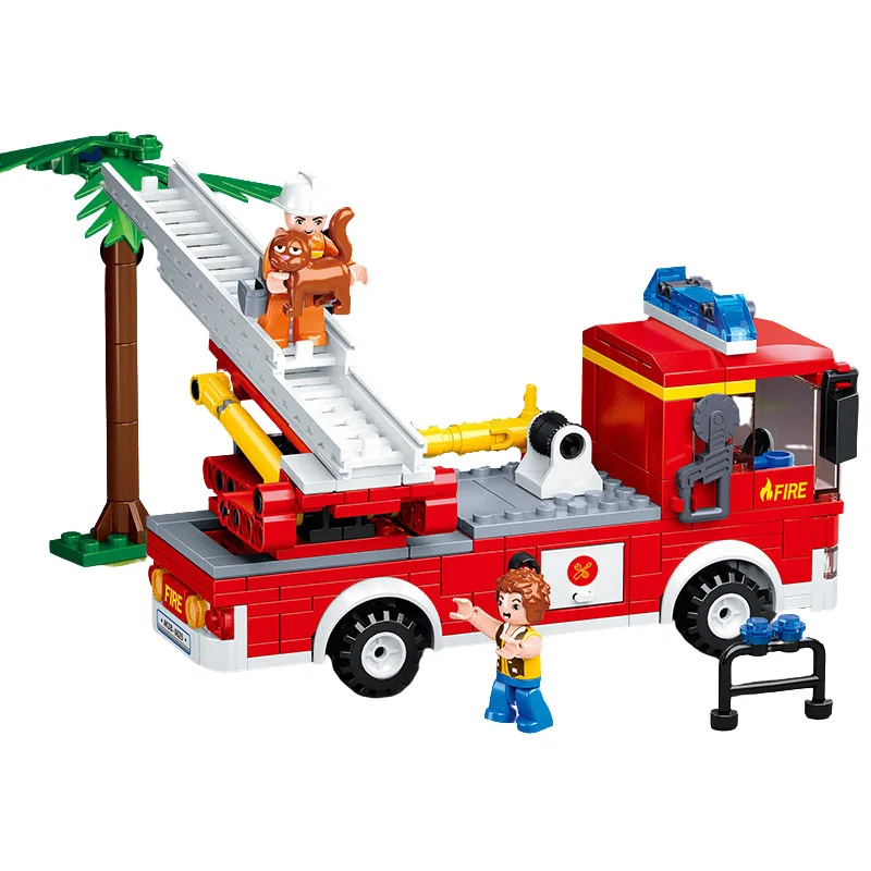 City Aerial Ladder Fire Truck Firemen Building Blocks Set Rescue Constructor Bricks Classic Model Educational Toys For Kids Gift
City Aerial Ladder Fire Truck Firemen Building Blocks Set Rescue Constructor Bricks Classic Model Educational Toys For Kids Gift