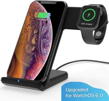 Wireless Charger Compatible Watch 2 in 1 Wireless Charger Stand Qi Fast Wireless Charger Compatible for Watch Phone
Wireless Charger Compatible Watch 2 in 1 Wireless Charger Stand Qi Fast Wireless Charger Compatible for Watch Phone