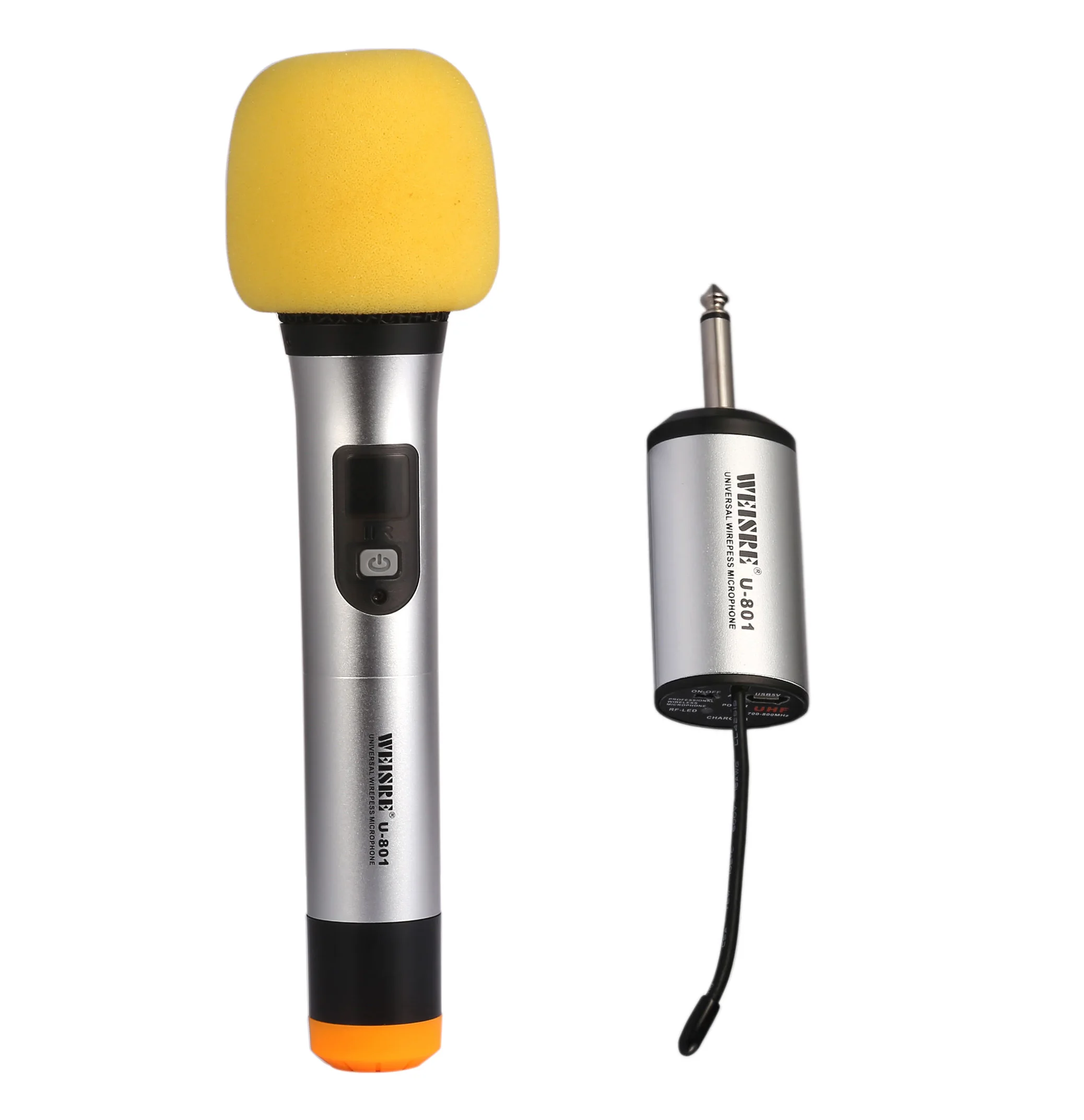 WEISRE 50 Channels UHF Wireless Microphone System Handheld Mic with Mini Receiver for Karaoke Church Party Club Singing Events
WEISRE 50 Channels UHF Wireless Microphone System Handheld Mic with Mini Receiver for Karaoke Church Party Club Singing Events
