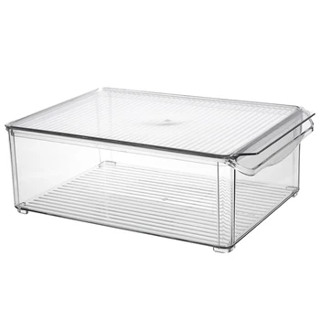 Hot Plastic Transparent Storage Box Stackable Airtight Food Storage Container With Lid Refrigerator Storage Boxes - Wide Type L 
Hot Plastic Transparent Storage Box Stackable Airtight Food Storage Container With Lid Refrigerator Storage Boxes - Wide Type L