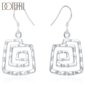 DOTEFFIL 925 Sterling Silver Geometric Spiral Pattern Earring For Women Wedding Engagement Party Fashion Charm Jewelry
DOTEFFIL 925 Sterling Silver Geometric Spiral Pattern Earring For Women Wedding Engagement Party Fashion Charm Jewelry