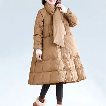 Autumn winter coat Women Oversized Parka stand collar stitching down cotton jacket female new loose long thick cotton coat tide
Autumn winter coat Women Oversized Parka stand collar stitching down cotton jacket female new loose long thick cotton coat tide