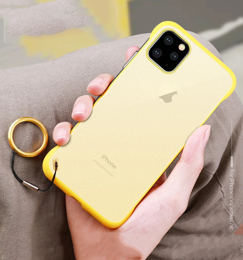 Frameless Ring PU For Apple iPhone 11 Pro Max Case Protection Airbag Bumper Four Corner Anti-drop Cover For iPhone11 Case
Frameless Ring PU For Apple iPhone 11 Pro Max Case Protection Airbag Bumper Four Corner Anti-drop Cover For iPhone11 Case