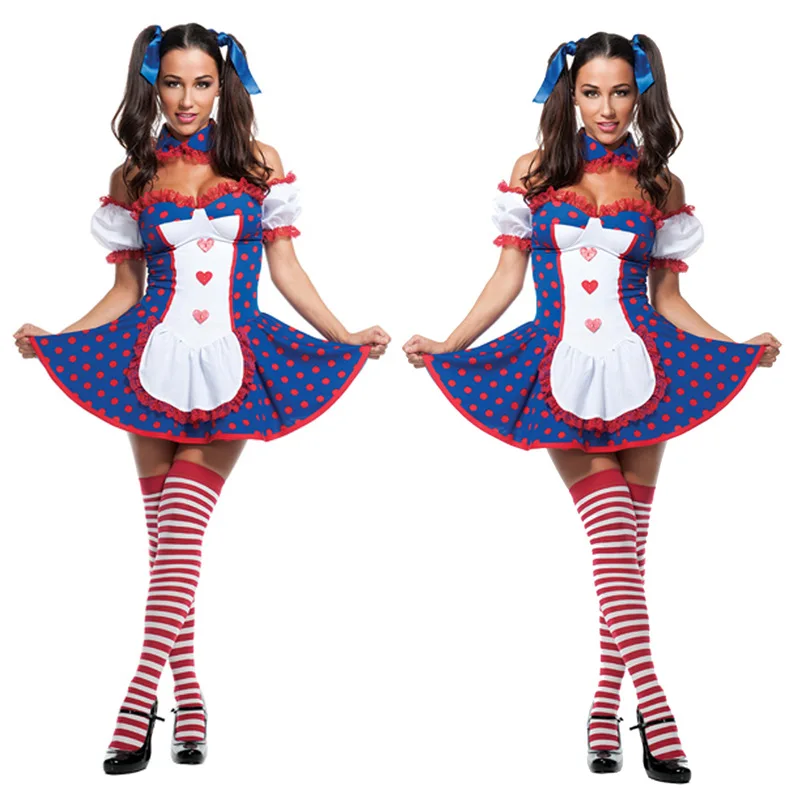 Fashion New Code-based Halloween Circus Performance Clothing Clown Clothing Role-playing Adult Female Magician Stage Wear
Fashion New Code-based Halloween Circus Performance Clothing Clown Clothing Role-playing Adult Female Magician Stage Wear